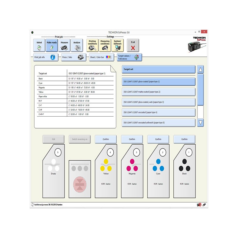 TECHKON SpectroDrive + ExPresso Pro 4